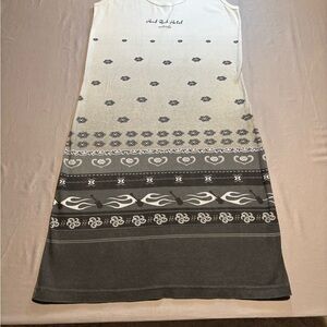 Vintage Hard Rock Hotel Orlando Tank Dress Ombre Guitar Flame Y2K Graphic Medium